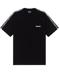 EA7 - T-Shirts En Polo Zwart - Lyst