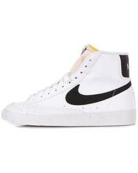 Nike - Zapatillas Altas Mujer W Blazer Mid 77 Next Nature Blanco/Negro - Lyst