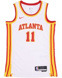 Nike - Basketbaltanktop Voor Nba Dri-Fit Swingman Jersey Association Edition 2022/23 Nr. 11 Trae Young Atlhaw Wit - Lyst