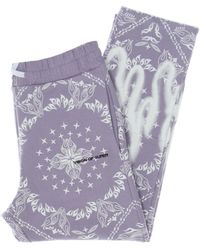 Vision Of Super - Lichtgewicht Trainingsbroek Bandana Print Broek Lila - Lyst