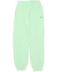 Nike - Pantalon De Survetement Polaire Femme W Sportswear Fleece Pant Vapor/Noir - Lyst