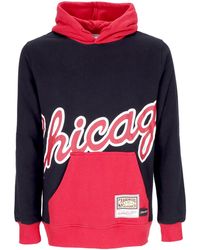 Mitchell &amp; Ness - Herenhoodie Nba Big Face Hoodie 5.0 Hardwood Classics Chibul Zwart - Lyst