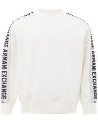 Armani Exchange - Sweatshirt With Logo Sleeves - Lyst