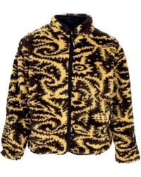 Obey - Teddy Bear Aiden Sherpa Jacket Reversible - Lyst