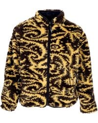 Obey - Teddy Bear Aiden Sherpa Jacket Reversible - Lyst