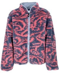 Obey - Teddy Bear Aiden Sherpa Jacket Reversible - Lyst