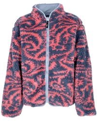 Obey - Teddy Bear Aiden Sherpa Jacket Reversible - Lyst