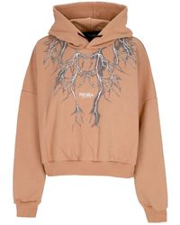 Phobia - Sudadera Corta Ligera Con Capucha Para Mujer Sudadera Corta Con Capucha Lightning Terracota/Gris - Lyst