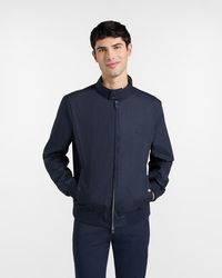 Harmont & Blaine - Jas Effect Papier Touch Blauw Marine - Lyst