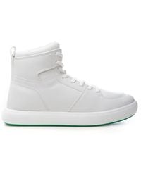 Bottega Veneta - High 'pillow' White Sneakers - Lyst