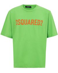 DSquared² - T-Shirt Oversize Katoen Met Logo - Lyst