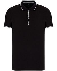 ARMANI EXCHANGE - Schwarzes T-Shirt Und Polo - Lyst