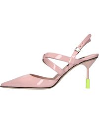 MSGM - Schoenen ,Roze ,Leer Lakschoenen Met Slingback Van Lakleer - Lyst