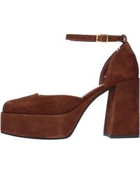 Giampaolo Viozzi - Chaussures A Talons Marron - Lyst