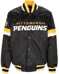 Starter - Blouson Bomber Homme Nhl Home Game Satin Jacket Pitpen - Lyst