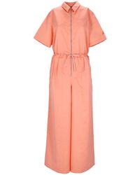 Nike - Heritage Flight Suit Voor Crimson Bliss/Rush Oranje - Lyst
