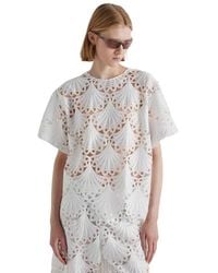 MEIMEIJ - Blauwe Vrouw Lace Macrame - Lyst