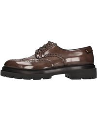 Santoni - Lage Schoenen Bruin - Lyst