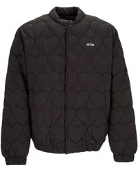 Arte' - Heart Jacket Donsjack Zwart - Lyst