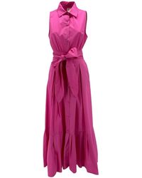 MILVA MI - Jurken Fuchsia - Lyst