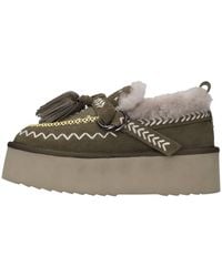 Elena Iachi - Chaussures Basses Vert - Lyst
