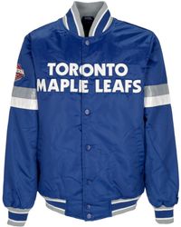 Starter - Bomber Jacket Nhl Home Game Satin Jacket Torlea - Lyst
