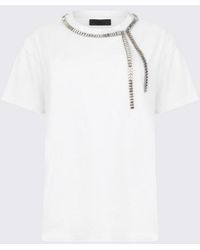 Liu Jo - T-Shirt Met Borduurwerk Sieraden Wit Vrouw - Lyst