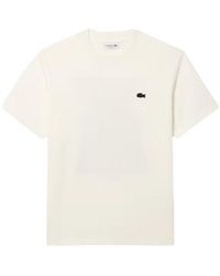 Lacoste - T-Shirt Und Polo Bianco - Lyst