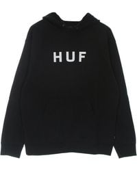 Huf - Essentials Og Logo Sudadera Con Capucha Hombre P/O Sudadera Con Capucha Negro - Lyst
