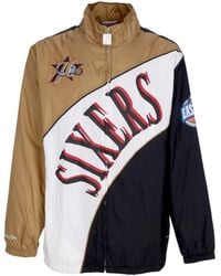 Mitchell &amp; Ness - Herenwindjack Nba Arched Retro Lined Windjack Phi76E Multi/Wit - Lyst
