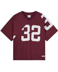 Arte' - 32 Trikot Kurzarm Mesh T-Shirt Mit V-Ausschnitt - Lyst