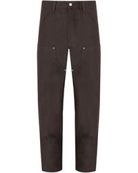 Carhartt - Double Knee Brown Trousers - Lyst