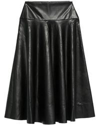 Norma Kamali - Jupe Mi-Longue À Design Plissé - Lyst