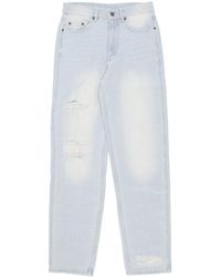 Karlkani - Herrenjeans Baggy Five Pocket Heavy Distressed Denim Hose Hellblau - Lyst