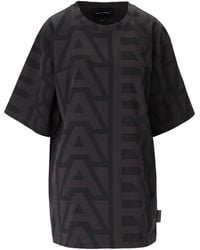 Marc Jacobs - The Monogram Big Black Charcoal T-shirt - Lyst