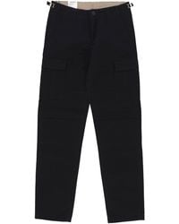 Carhartt - Lange Luchtvaartbroek Zwart Gespoeld - Lyst