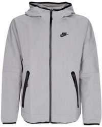 Nike - Veste Coupe-Vent Tissee Tech Pour Hommes, Doublure Entierement Zippee, A Capuche, Cobblestone/Noir - Lyst