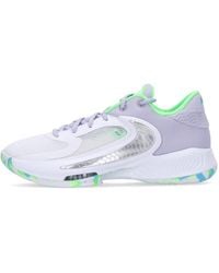Nike - Basketbalschoen Zoom Freak 4 Wit/Zuurstofpaars/Zwart/Stadiongroen - Lyst