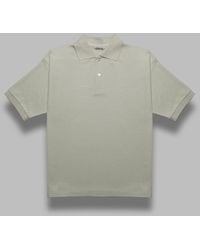 AURALEE Pima Cotton Heavy Pique Polo in Natural for Men | Lyst