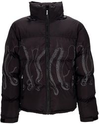 Octopus - Outline Puffer Jacket Chaqueta De Plumon Para Hombre, Color Negro - Lyst
