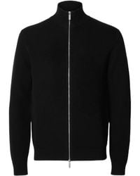 SELECTED - Zip Cardigan Structure En Maille Zip Pleine En Coton - Lyst
