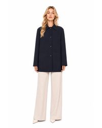 Max Mara - Jassen Blauwe Marine - Lyst