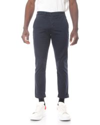 Jeckerson - Jkupa046Ol523Pxs22 Slim Five Pocket Jeans With All-Over Embroidery And Side Logo - Lyst