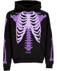 Phobia - Sudadera Con Capucha Ligera Para Hombre Sudadera Con Capucha Y Estampado De Esqueleto Negro/Purpura - Lyst