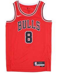 Nike - Basketball Tank Top Nba Icon Edition 22 Dri-Fit Swingman Jersey No 8 Zach Lavine Chibul - Lyst