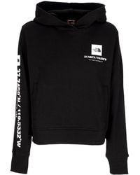 The North Face - Sudadera Ligera Con Capucha Para Mujer W Coordinates Crop Hoodie Negro - Lyst