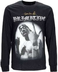 Primitive Skateboarding - Camiseta De Manga Larga Hombre One L/Tee X Tupac Negro - Lyst