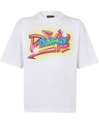 DSquared² - Camiseta Con Estampado Gráfico - Lyst