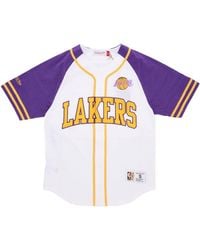 Mitchell &amp; Ness - Nba Practice Day Button Front Jersey Hardwood Classics Loslak - Lyst