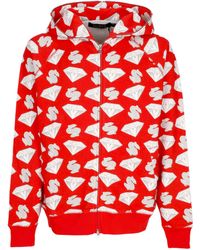 BBCICECREAM - Lichtgewicht Hoodie Zip Diamonds &Amp; Dollars Zip-Through Hooded - Lyst